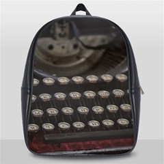 Keyboard From The Past School Bag (large) by DimitriosArt