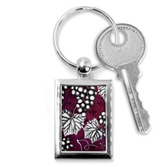 Grapes On Purple Key Chain (rectangle) by Pixelchicken