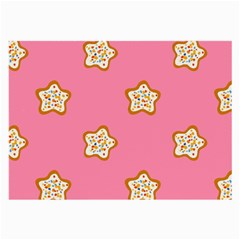 Cookies Pattern Pink Large Glasses Cloth (2 Sides) by Littlebird