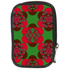 Abstract Pattern Geometric Backgrounds   Compact Camera Leather Case by Eskimos