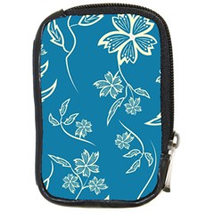 Folk Flowers Print Floral Pattern Ethnic Art Compact Camera Leather Case by Eskimos