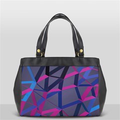 3d Lovely Geo Lines Oversize Office Handbag (2 Sides) by Uniqued