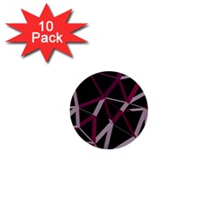 3d Lovely Geo Lines Iii 1  Mini Buttons (10 Pack)  by Uniqued