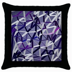 3d Lovely Geo Lines Ix Throw Pillow Case (black) by Uniqued