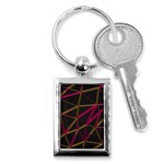 3D Lovely GEO Lines XI Key Chain (Rectangle) Front