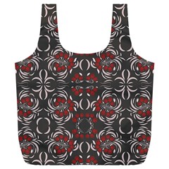 Floral Folk Damask Pattern Fantasy Flowers Floral Geometric Fantasy Full Print Recycle Bag (xl) by Eskimos