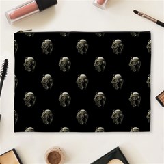 Creepy Head Sculpture With Respirator Motif Pattern Cosmetic Bag (xl) by dflcprintsclothing