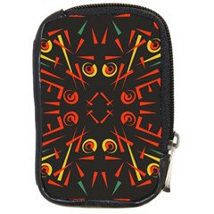 Abstract Pattern Geometric Backgrounds   Compact Camera Leather Case by Eskimos