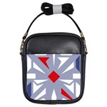 Abstract pattern geometric backgrounds   Girls Sling Bag Front