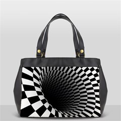 3d Optical Illusion, Dark Hole, Funny Effect Oversize Office Handbag by Casemiro