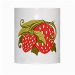 Strawberry White Coffee Mug Center