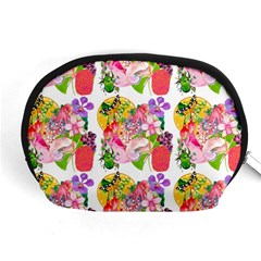 Flowers Pattern Accessory Pouch (medium) by Sparkle