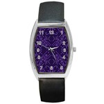 Abstract pattern geometric backgrounds   Barrel Style Metal Watch Front