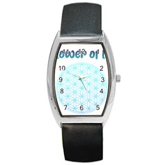 Flower Of Life  Barrel Style Metal Watch by tony4urban