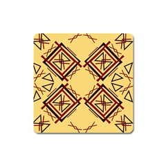 Abstract Pattern Geometric Backgrounds   Square Magnet by Eskimos