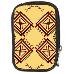 Abstract Pattern Geometric Backgrounds   Compact Camera Leather Case by Eskimos