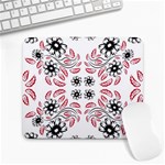 Folk flowers print Floral pattern Ethnic art Large Mousepads Front