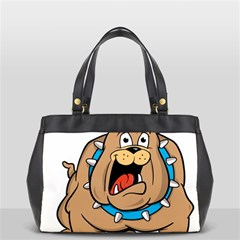 Bulldog-cartoon-illustration-11650862 Oversize Office Handbag by jellybeansanddinosaurs