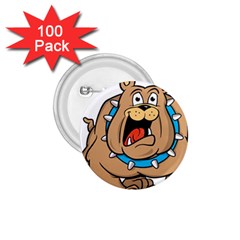 Bulldog-cartoon-illustration-11650862 1 75  Buttons (100 Pack)  by jellybeansanddinosaurs