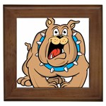 Bulldog-cartoon-illustration-11650862 Framed Tile Front