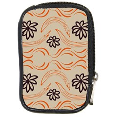 Folk Flowers Print Floral Pattern Ethnic Art Compact Camera Leather Case by Eskimos