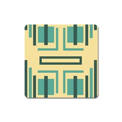 Abstract Pattern Geometric Backgrounds   Square Magnet by Eskimos