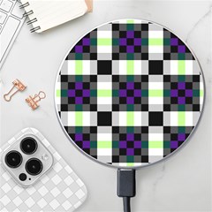 Agender Flag Plaid With Difference Wireless Charger by WetdryvacsLair