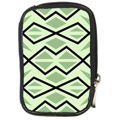 Abstract Pattern Geometric Backgrounds Compact Camera Leather Case by Eskimos