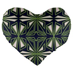 Abstract Pattern Geometric Backgrounds Large 19  Premium Heart Shape Cushions by Eskimos