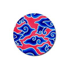 Batik Megamendung Rubber Coaster (round) by artworkshop