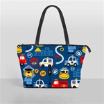 Seamless-pattern-vector-rescue-team-cartoon Classic Shoulder Handbag Front