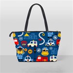 Seamless-pattern-vector-rescue-team-cartoon Classic Shoulder Handbag Back