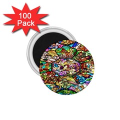 Character Disney Stained 1 75  Magnets (100 Pack)  by artworkshop