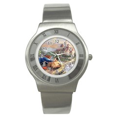 Beauty And The Beast Castle Stainless Steel Watch by artworkshop