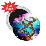 Browning Deer Glitter Galaxy 2.25  Magnets (100 pack)  Front