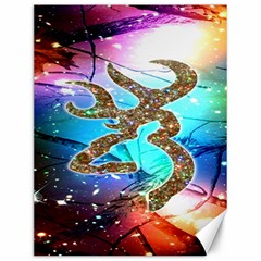 Browning Deer Glitter Galaxy Canvas 12  X 16  by artworkshop