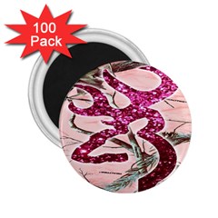 Browning Deer Glitter 2 25  Magnets (100 Pack)  by artworkshop