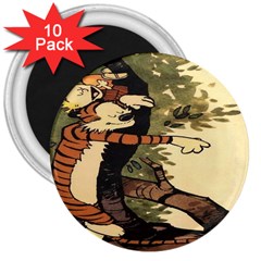 Calvin And Hobbes 3  Magnets (10 Pack)  by artworkshop