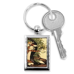 Calvin And Hobbes Key Chain (rectangle) by artworkshop