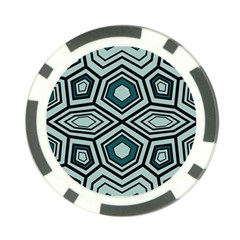 Abstract Pattern Geometric Backgrounds Poker Chip Card Guard