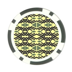 Abstract Pattern Geometric Backgrounds Poker Chip Card Guard