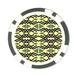 Abstract pattern geometric backgrounds Poker Chip Card Guard Front