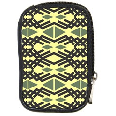 Abstract Pattern Geometric Backgrounds Compact Camera Leather Case by Eskimos