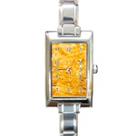 Water Rectangle Italian Charm Watch Front