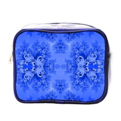 Blue Sky Over The Bluebells Frost Fractal Mini Toiletries Bag (one Side) by Artist4God