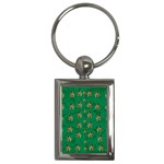 Water Lilies In The Soft Clear Warm Tropical Sea Key Chain (Rectangle) Front