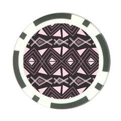 Abstract Pattern Geometric Backgrounds Poker Chip Card Guard