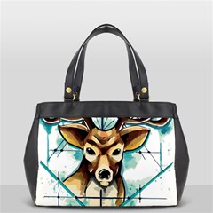 Deer-unicorn-tattoo-drawing-vector-watercolor Oversize Office Handbag by Jancukart