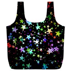 Christmas-star-gloss-lights-light Full Print Recycle Bag (xxxl) by Jancukart