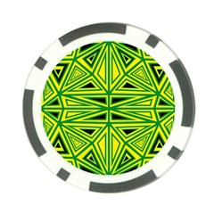 Abstract Pattern Geometric Backgrounds Poker Chip Card Guard